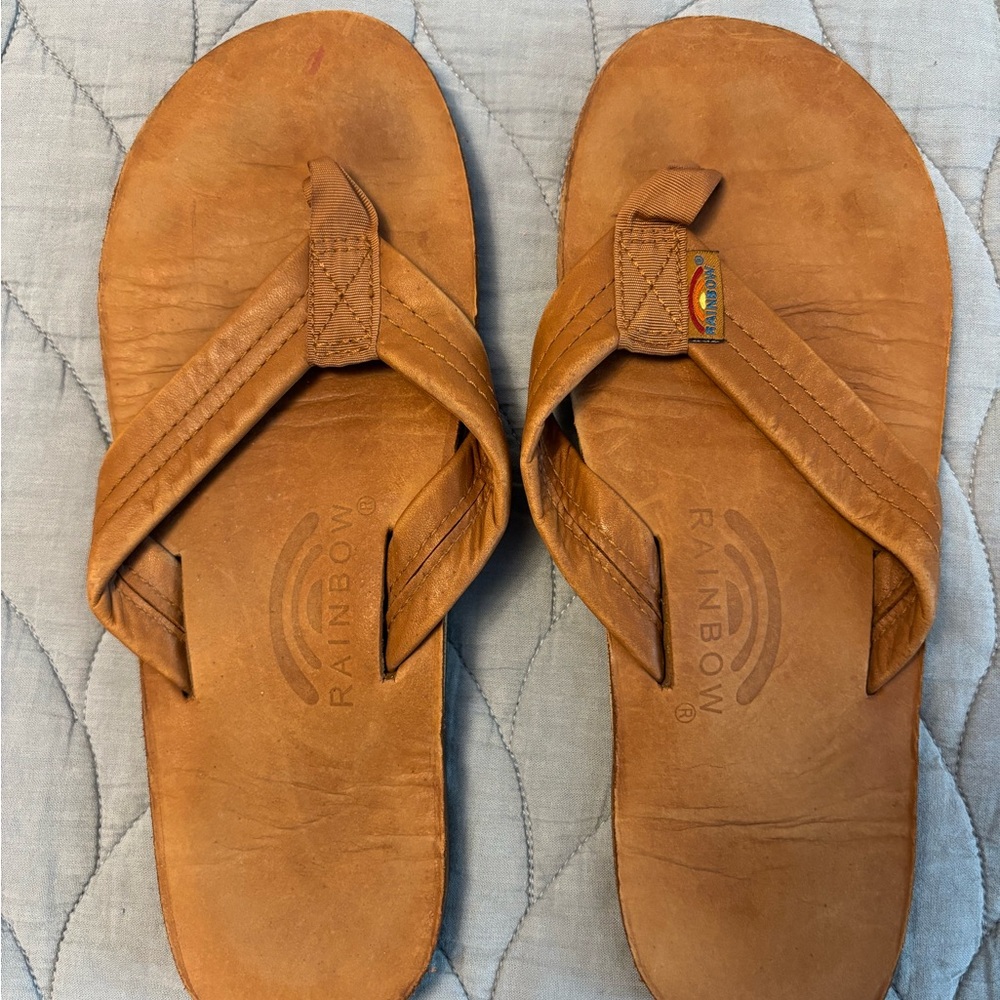 Rainbow Classic Tan Sandals